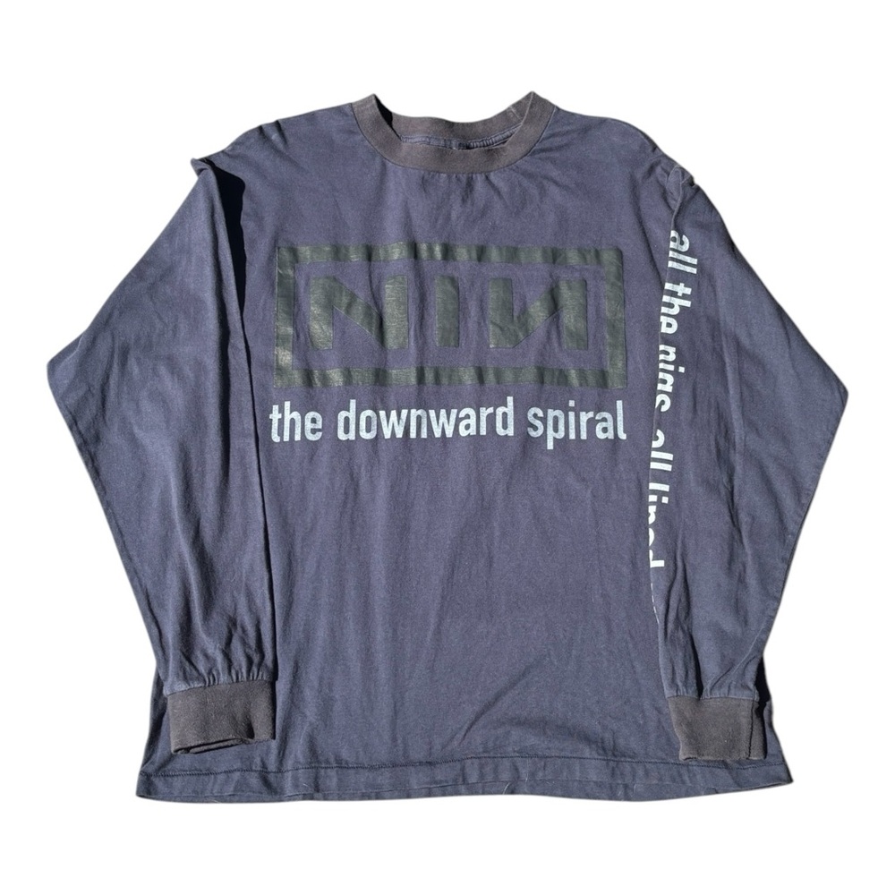 Vintage Nine Inch Nails The Downward Spiral Long Sleeve Shirt 1994 Trent Reznor